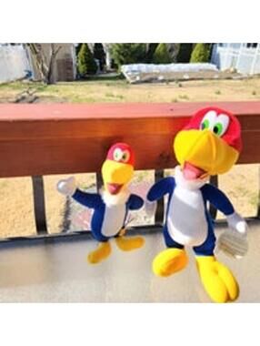 Vintage Woody Woodpecker Plushes 2 Set